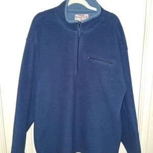 Wrangler Rugged Wear Fleece Quarter Zip Pullover Men's sz XL.